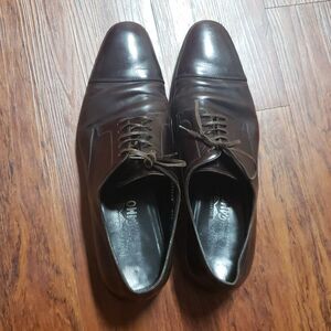 Salvatore Ferragamo Mens Brown Professional Luxury Leather Dress Shoes Size 12
